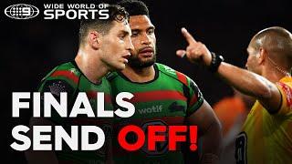 Milne SENT OFF for wild swinging arm!  | Wide World of Sports