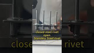 closed dome steel rivet VS open end blind rivet #szent #poprivet #kseetrivet #riveter#kseet