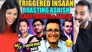 TRIGGERED INSAAN Roasting Ashish Chanchlani, Carryminati, Harsh Beniwal | Playground Review REACTION