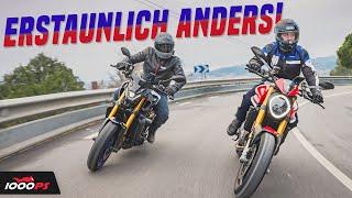 Duell der spaßigen SP(-ort)-Bikes - Ducati Monster SP vs. Yamaha MT-09 SP Vergleich & Test 2023