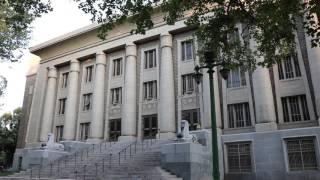 A City Library/Courthouse Exterior  HD Royalty Free Stock Footage