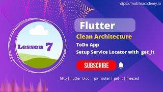 Flutter | Clean Architecture |  Setup Service Locator with  get_it