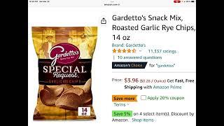 Chyyrp - Amazon Deal 3/25/23, Gardetto’s Rye Chips, 14 oz, $3.96