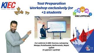 Test Preparation Workshop exclusively for +2 students