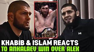 Islam Makhachev And Khabib Reaction On Magomed Ankalaev Win Against Alex Pereira At UFC 313