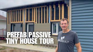 Prefab Passive Tiny House Tour (Mid-Build)