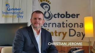 International Podiatry Day announcement - President of the FIP-IFP, Christian JEROME