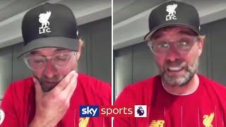 Jurgen Klopp’s emotional reaction to Liverpool winning the Premier League 