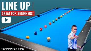 "THE LINE UP" - Basic Ball Pocketing And Angles For Beginner Pool Players