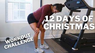 12 DAYS OF CHRISTMAS WORKOUT | no equipment, bodyweight challenge, full body time crunch workout!!