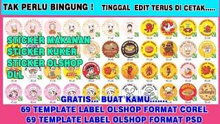  Free Template Logo olshop format CDR dan PSD