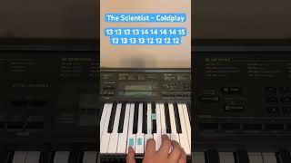 How To Play The Scientist by Coldplay | Easy Piano Tutorial #shorts