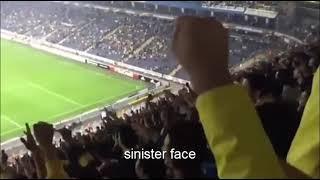 Turkish football fans chanting "son of a b*tch, Vladimir Putin" 