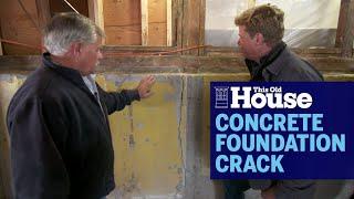 How To Fix a Concrete Foundation Crack | This Old House