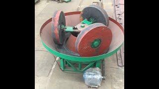 Newest 3 wheel gold wet pan mill,gold wet grinding mill