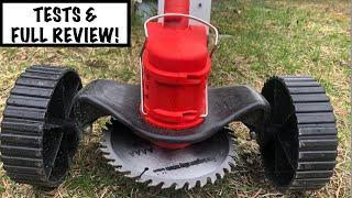 SUNCANRI Cordless Weed Eater - Tests & Full Review! 21Volt With A SAW BLADE!