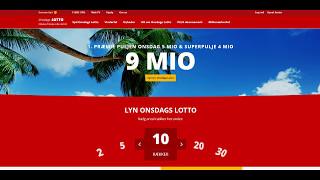 Lottotal - Sådan spiller du onsdags lotto på Danske Spil