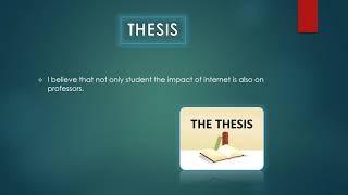 Effects of internet on student's study habits.