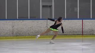 Eszter Kiss advance novice girls free skating Halloween Cup Budapest 2017