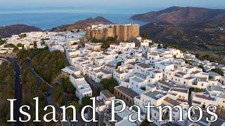 Island Patmos, Greece - by drone [4K]. #patmos