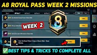 A8 WEEK 2 MISSION  PUBG WEEK 2 MISSION EXPLAINED  A8 ROYAL PASS WEEK 2 MISSION  C7S19 RP MISSIONS