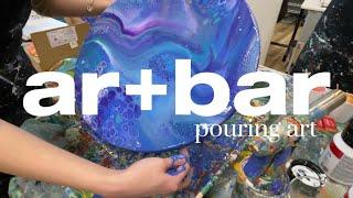 art bar - pouring(fluid) art - アートバー ポーリング(フルイド)アート