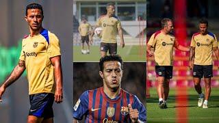 WOOWHard Training as Thiago Alcantara joins Barca. Welcome back Thiago...Hansi Flick