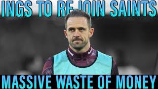 Danny Ings to leave West Ham and re-join Southampton for a massive transfer loss