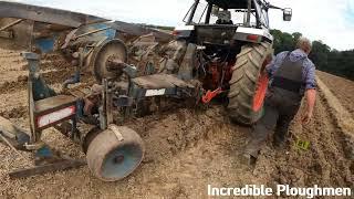 1983 David Brown 1490 3.6 Litre 4-Cyl Diesel Tractor (83 HP) Ransomes Cruckton Ploughing 2021