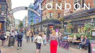 London City Walk, Walking the Bustling Streets of Central London, Soho,Carnaby Street, Regent Street
