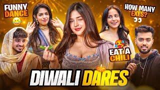 FUNNY DARES with @GodLikeEsportss Creators! *Diwali Edition*