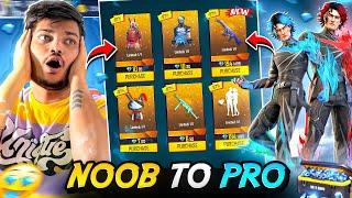 FREE FIRE NOOB TO PRO NEW EVENT I BOUGHT EVERYTHING IN 80% OFF -GARENA FREE FIRE