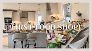 MY FIRST FOOD SHOP IN THE NEW HOME : Food haul, organising + meal ideas!