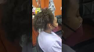 Correcting a Gina curl to  permanent curly hair on Ethnic hair