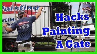 TIPS PAINTING An Iron Gate or Door with DTM.  Metal Fence Hacks.