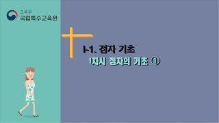 [국립특수교육원] 점자익히기 Ⅰ-1. 점자 기초 1차시 점자의 기초 ①