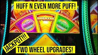 HUFF N EVEN MORE PUFF SLOT JACKPOT! SUPER WHEELS!