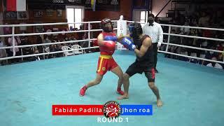 combate 2 Jhon roa clf estacion central vs fabian padilla sanda pro chile