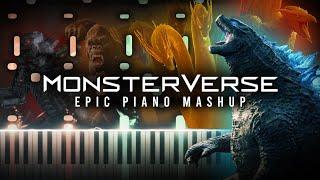 MONSTERVERSE EPIC PIANO MASHUP/MEDLEY (Synthesia Piano Tutorial)