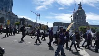 Justice for Janitors march, Civic Center. San Francisco