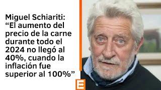 Miguel Schiariti sobre el precio de la carne vacuna durante diciembre