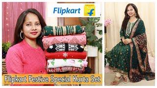 Flipkart Festive Kurti/Kurta Set Haul | Flipkart Anarkali Haul | Ranjana R