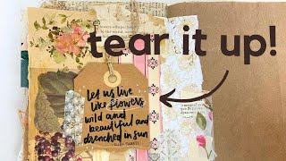 Here's why I love using torn edges in my junk journals (and you should too!) 