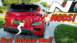 All Of My 2022 Hyundai Kona N Interior & Exterior Mods - The BEST Interior Mod For This Car!