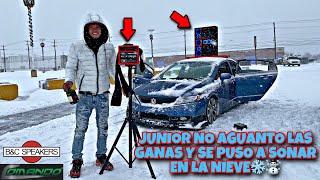 JUNIOR SACA LOS CHUCHEROS EN PLENA TORMENTA DE NIEVE Y EMPIEZA A SONAR COMO QUE NADA PASÓ 