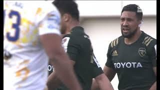 Ryo Tsuruda smashed in tackle attempt clash. [Verblitz vs Shining Arcs '22]