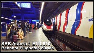 Walk Zurich Airport Station / SBB Astoro beim Bahnhof Flughafen Zürich, Kanton Zürich, Schweiz 2021