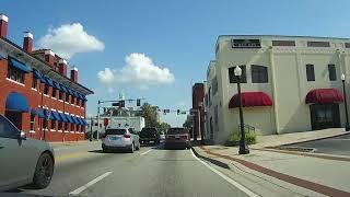 Driving through Downtown Lakeland, Florida