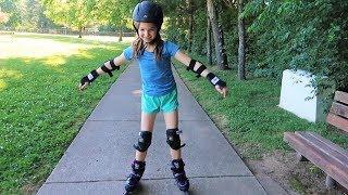 Addy Gets Rollerblades!