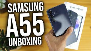 This Yes! Samsung Galaxy A55 5G Unboxing of the BEST MID-RANGE cell phone from Samsung IN 2024